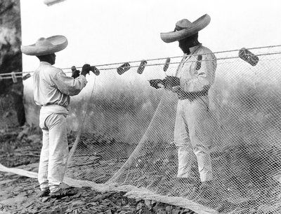 Fishermen with Nets, Mexico, c.1926 by Tina Modotti