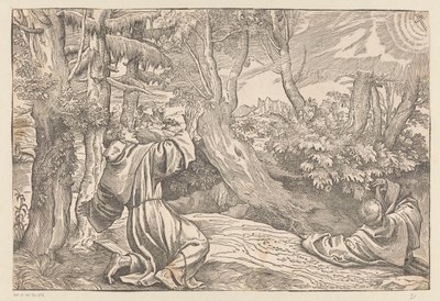 Saint Francis Receiving the Stigmata by Titiaan
