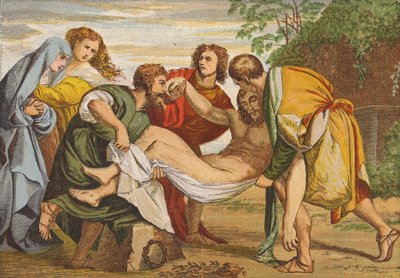 Joseph of Arimathea laying the body of Jesus in his own tomb by Titian (c.1488 1576) (after)