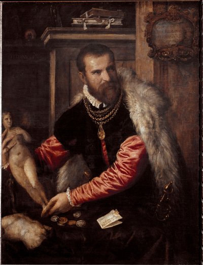 Portrait of the Antique Dealer and Collector Jacopo Strada by Tiziano Vecelli