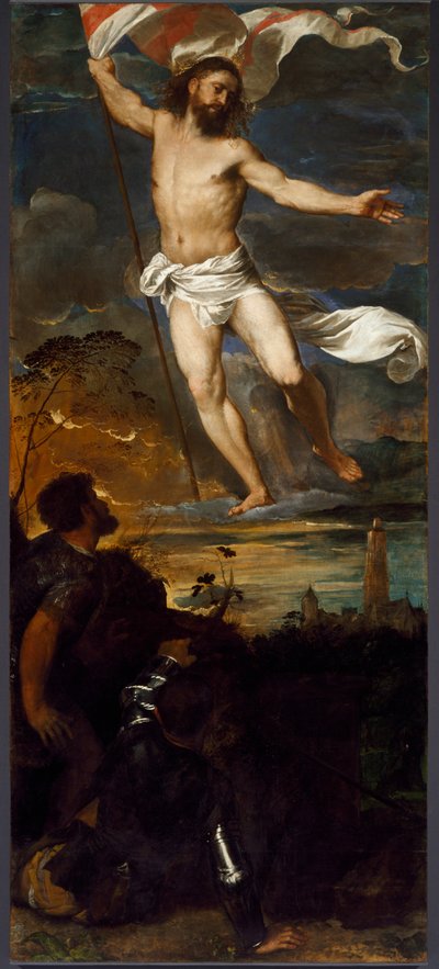 The Central Panel Resurrection of the Polyptych Averoldi by Tiziano Vecelli