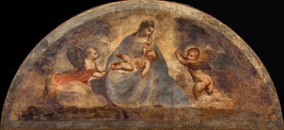 Madonna and Child with Two Angels, c. 1519 by Titian