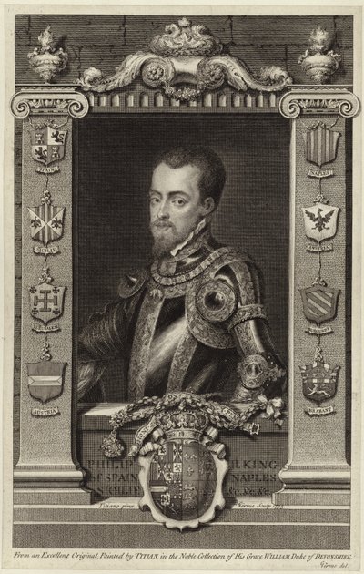 Portrait of King Philip II of Spain by Tiziano Vecelli