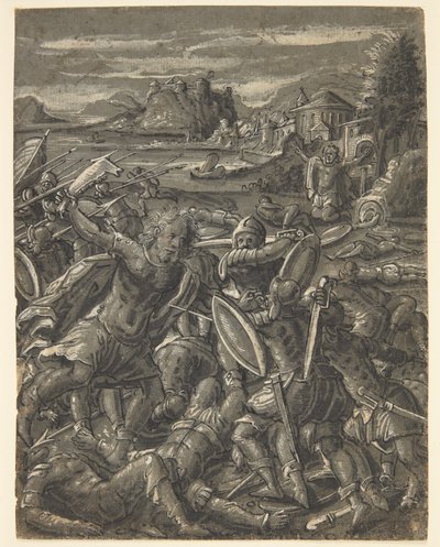 Samson Avenges Himself on the Philistines by Tobias Stimmer