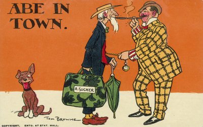 Abe in Town by Tom Browne