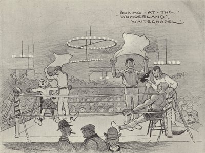 Boxing at the Wonderland, Whitechapel by Tom Browne