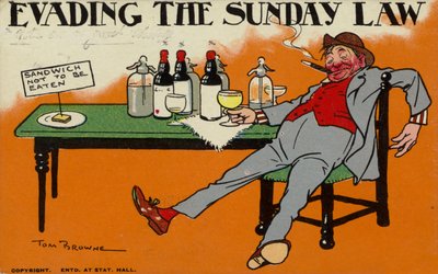 Evading the Sunday Law by Tom Browne