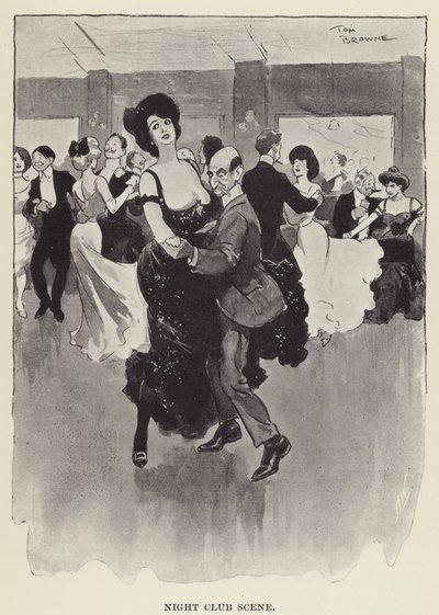 Night Club Scene by Tom Browne
