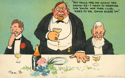Raising a toast to the club by Tom Browne