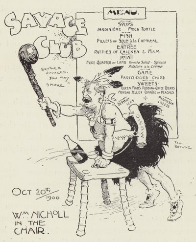 Savage Club by Tom Browne