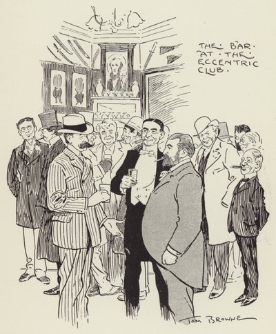 The Bar at the Eccentric Club by Tom Browne