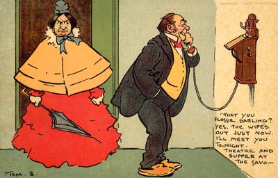Theatre and Supper at the Savoy by Tom Browne