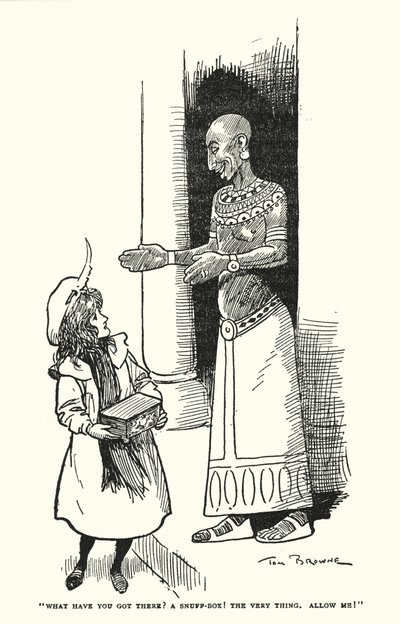"What have you got there? A snuff-box! The very thing, Allow me!" by Tom Browne