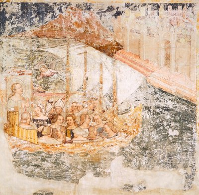 Sailing towards Rome (detail) by Tomaso da (late 15th century) Modena