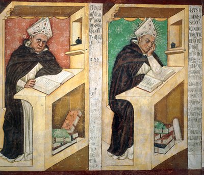 St Albert Great (detail) by Tomaso da (late 15th century) Modena