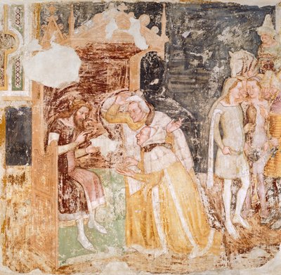 The Sending of Ambassadors from King of England (detail) by Tomaso da (late 15th century) Modena