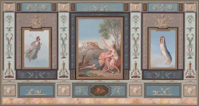 Elaborate Wall Decorations with Venus and Adonis by Tommaso Bigatti