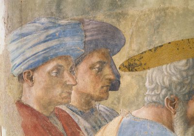 St. Peter Baptising the Neophytes (detail) by Tommaso Masaccio