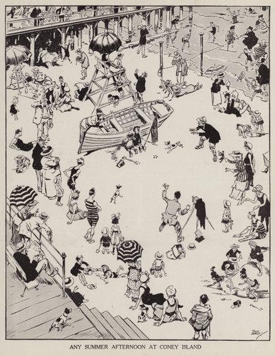 A summer afternoon at Coney Island by Tony Sarg