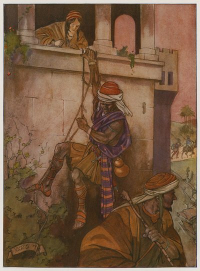 Then she let them down from her window by a cord by Tony Sarg