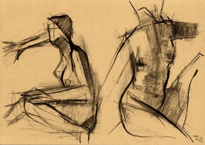 Abstract Female Nudes by Tore Bahnson