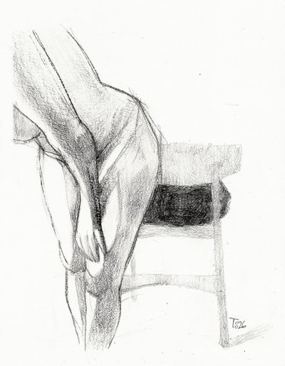 Bending Nude Form by Tore Bahnson