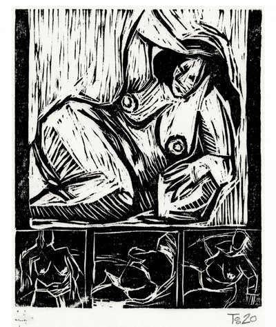 Bold Expressionist Figures by Tore Bahnson