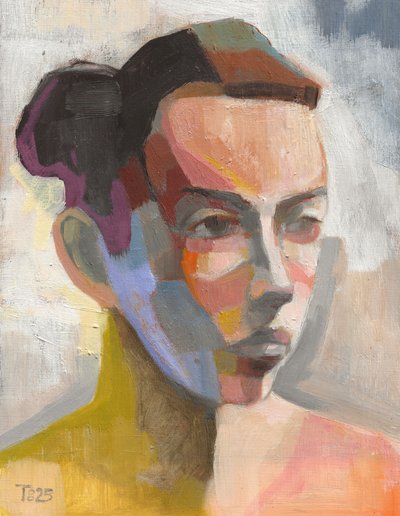 Colorful Abstract Portrait by Tore Bahnson