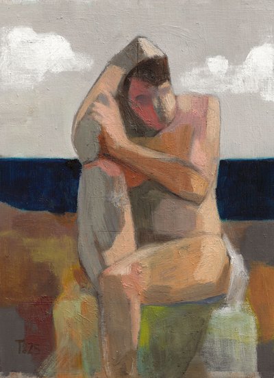 Contemplative Beach Figure by Tore Bahnson