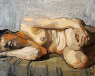 Sensual Reclining Nude by Tore Bahnson