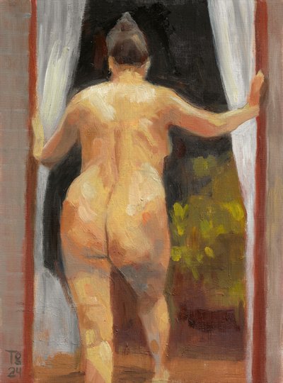 Sunlit Doorway Nude by Tore Bahnson
