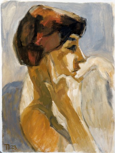 Thoughtful Woman Profile by Tore Bahnson
