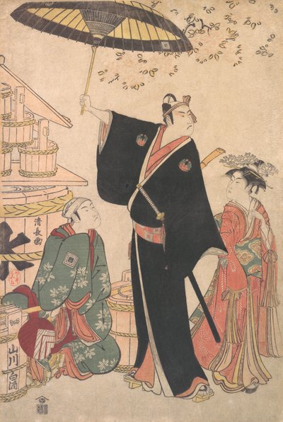 Ichikawa Yaozo III in the Role of Sukeroku from the Play Yukari no Edo-sakura by Torii Kiyonaga