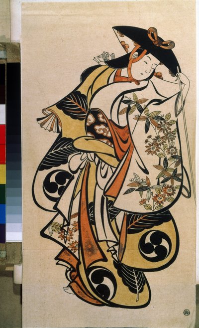 Male Actor Playing the Woman by Torii Kiyonobu I