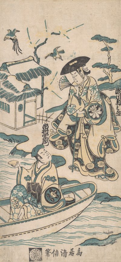 Scene from a Drama, probably Musume Dojoji by Torii Kiyonobu I