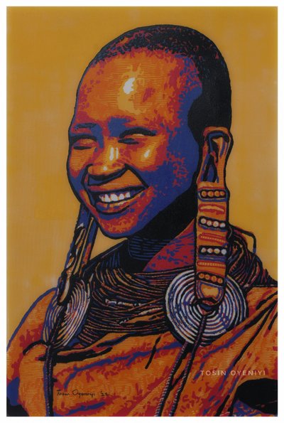 Joyful African Smile by Tosin Oyeniyi