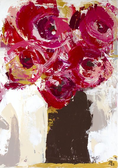 Vibrant Red Blooms by Tove Höglund