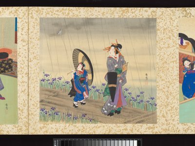 Artisans, Beauties, and Annual Events by Toyohara Kunichika