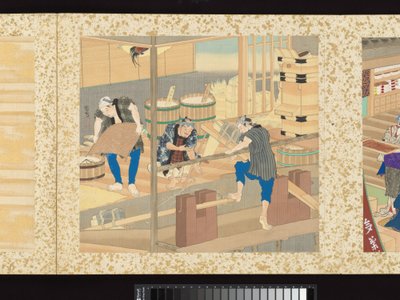 Artisans, Beauties, and Annual Events by Toyohara Kunichika