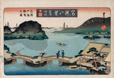 Twilight, Atami, from the series Eight views of famous places by Toyokuni II