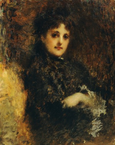 Portrait of Emma Ivon by Tranquillo Cremona