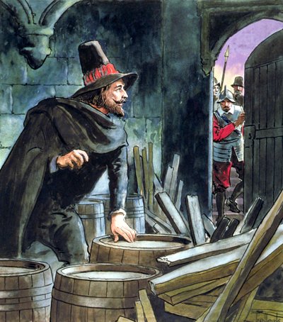Guy Fawkes, caught in the act of preparing the Gunpowder Plot, 1605 by Trelleek