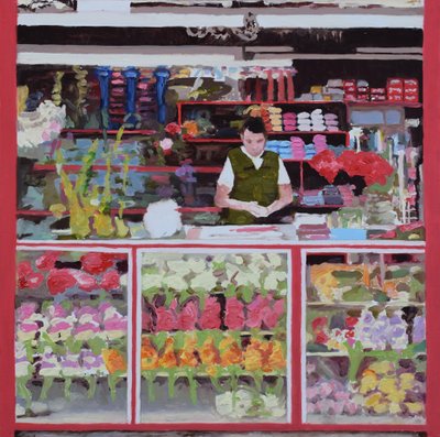 Flower stall (Bogotá, Colombia), 2016 by Trevor Burgess