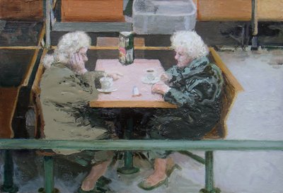Over a cuppa, 2010 by Trevor Burgess