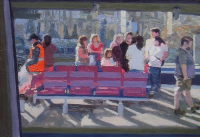 Seen through the Train Window by Trevor Burgess
