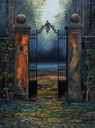 Gates to Chateau, France, 2024 by Trevor Neal
