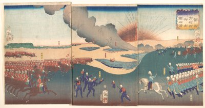 Maneuvers by Three Categories of French and English Soldiers von Tsukioka Yoshitoshi