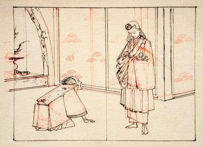 Preparatory Drawing for an Illustration of the Book: Mirror of Famous Japanese Generals by Tsukioka Yoshitoshi