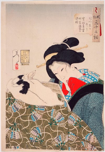 Warm: An Urban Widow of the Kansei Period (1789-1800) by Tsukioka Yoshitoshi