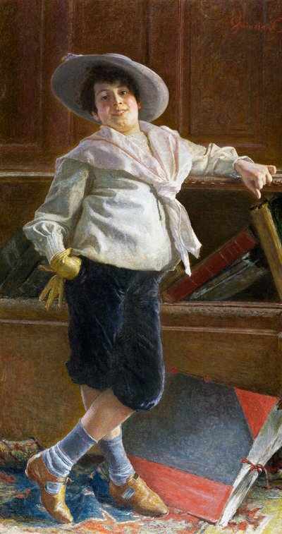 Portrait of young man by Tullio Salvatore Quinzio